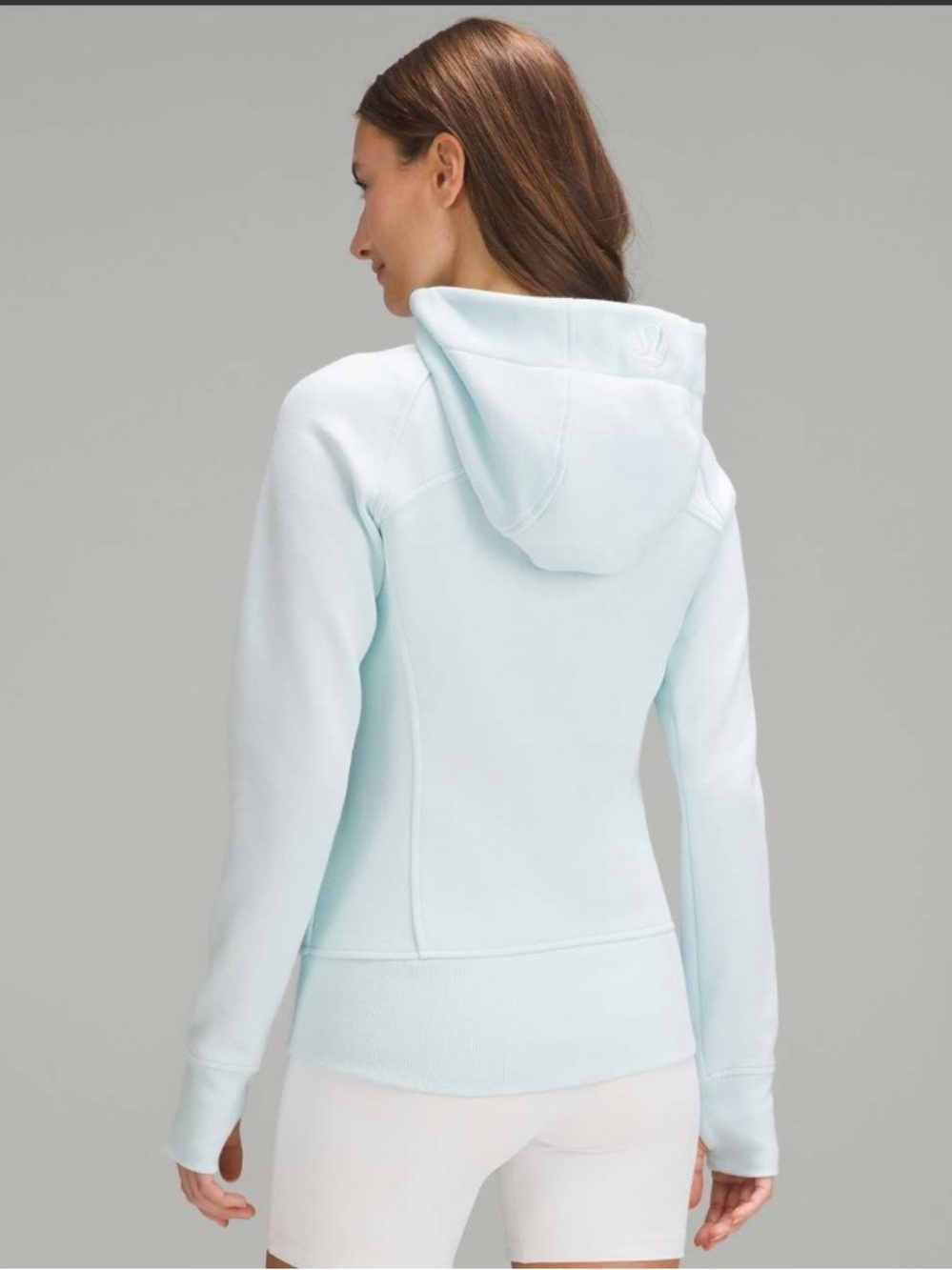 lululemon Sheer Blue Women's hip length full zip Hoodie 8 - Picture 8 of 10